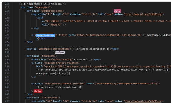 Inline autocompletion